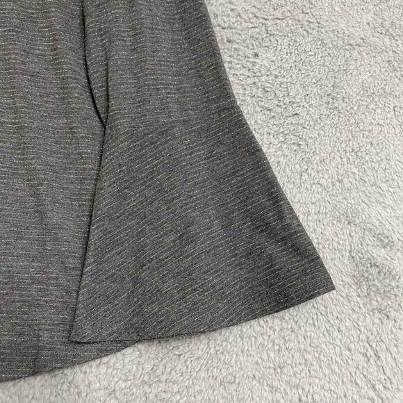 Anthropologie Postmark Bell Sleeve Rainbow Stripes Turtleneck Shirt Top Medium - Picture 3 of 10